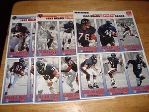 1 complete Chicago BEARS 1993 FLEER GAMEDAY 18 card set  JIM HARBAUGH mint FB - Picture 1 of 6