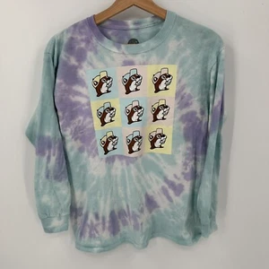 Bucees Youth Large Blue Purple Tie Dye Souvenir Shirt Boys Girls YL - Picture 1 of 4