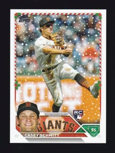 2023 Topps Holiday #H114 CASEY SCHMITT RC San Francisco Giants ROOKIE CARD - Picture 1 of 2