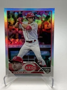 2023 Topps Serie 2 - Lámina Arco Iris #489 Spencer Steer (RC) Cincinnati REDS - Imagen 1 de 1