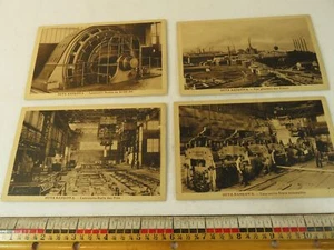 LOTE DE 4 postales con foto de fábrica de acero de Polonia década de 1950 Huta Bankowa sin usar - Imagen 1 de 6