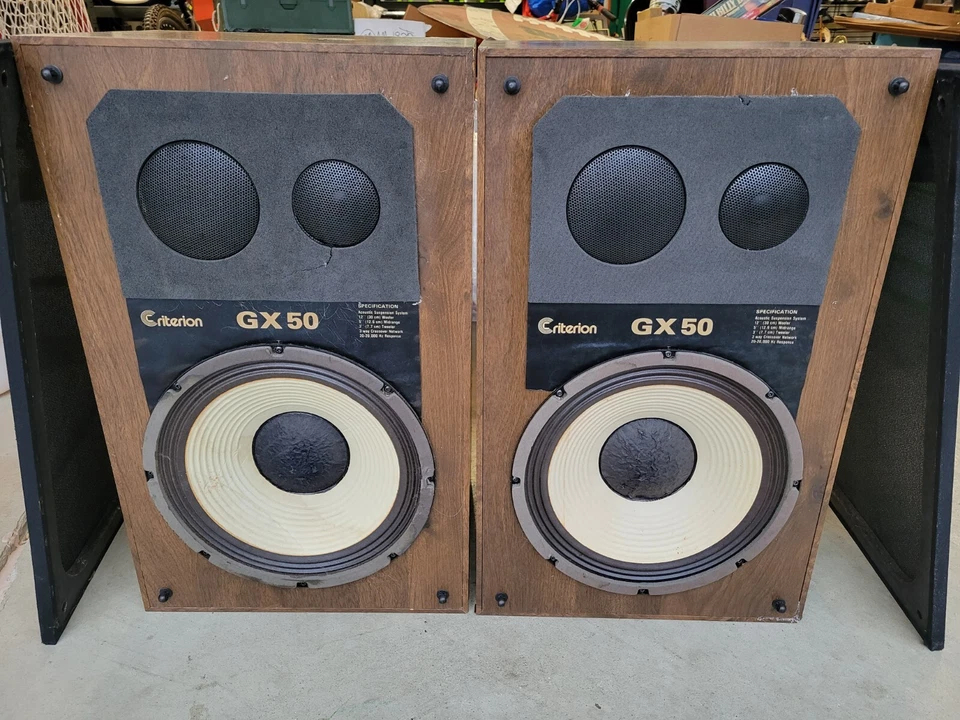 ALTAVOCES DE SUSPENSIÓN NEUMÁTICA DE 3 VÍAS CRITERION GX 50 DE COLECCIÓN Foto 1 de 4