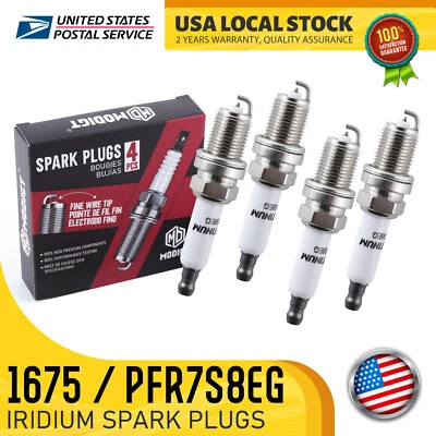 4 piezas bujías de iridio calidad OEM PFR7S8EG 1675 para Audi allroad 2013-2015 Foto 1 de 4