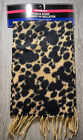 Women's Scarf Leopard Print Fleece 59” New