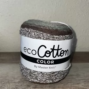 Cotton Yarn Eco Cotton Yarn Color By Master Knit 80% Cotton 20% Polyester Cake - Picture 1 of 4