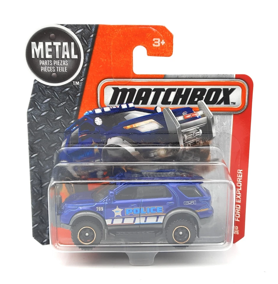 Matchbox Superfast Ford Explorer Police blue. MBX 80/ 2016. short card - Image 1 of 1