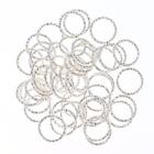 Golden Iron O Rings Connectors Twisted Linking Open Jump Rings  for  Earring