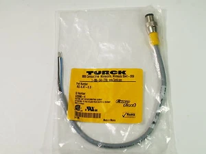 TURCK RS 4.4T-0.3 4 WIRE 0.3M CORD SET EUROFAST M12 MALE U2096-4 - Picture 1 of 3