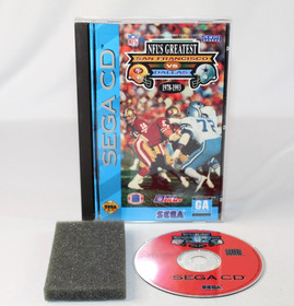 NFL's Greatest: San Francisco vs. Dallas 1978-1993 Sega CD Complete CIB! NICE!