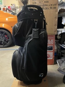 NWT 2024 TaylorMade Supreme Lux 14-way Cart Bag Velour And Leatherette - Picture 1 of 5
