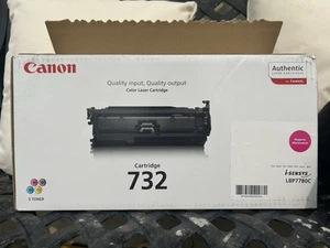 Genuine Canon 732 Magenta Toner Cartridge 6261B011 i-SENSYS LBP7780C - Afbeelding 1 van 7
