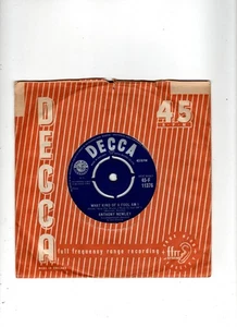 ANTHONY NEWLEY - WHAT KIND OF FOOL AM I / ONCE IN A. UK 1961 ORIG 7" & CO/SL. EX - Imagen 1 de 2