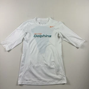 Nike Pro Miami Dolphins Sideline Performance Men's Medium Dri-FIT On Field White - Picture 1 of 8