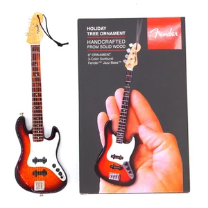 Réplica de guitarra miniatura Axe Heaven Fender Jazz Bass adorno navideño - Imagen 1 de 4