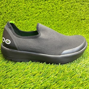 Oofos Oomg Eezee Low Womens Size 9.5 Black Casual Walking Recovery Shoes Sneaker - Picture 1 of 10