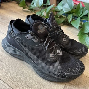 Nike Pegasus Trail 2 GTX Waterproof Black Metallic Running Shoes Mens Size 12 - Picture 1 of 10