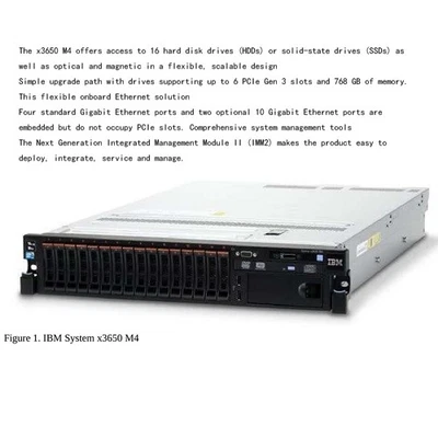IBM X3650M4 2U rackmount 2620V2 32G 2011-pin two-socket X79 used server host - Image 1 of 2