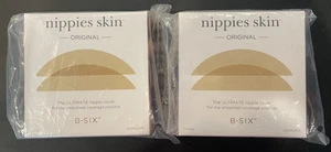 TWO (2) Nippies Skin B-Six Nipple Cover 2 Pair, Size 1, S/M (3”) A-C Cups - NEW - Picture 1 of 24