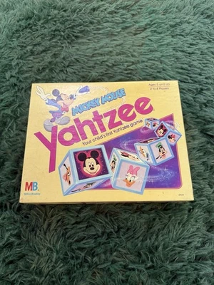 复古迪士尼米老鼠 Yahtzee 1988 年棋盘游戏 4908 Milton Bradley 完整 — 第 1/4 张图片