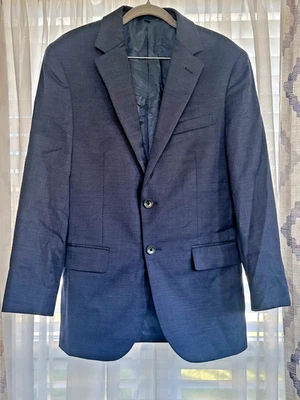 Sharp Blue 2-button Suit Jacket 38S Lined Mens - Image 1 of 4