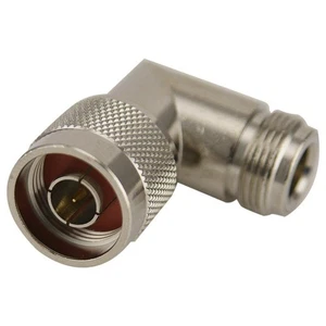 Right Angle N-Type Male to N-Type Female Adaptor Nickel Plated/Gold Plated - Picture 1 of 4