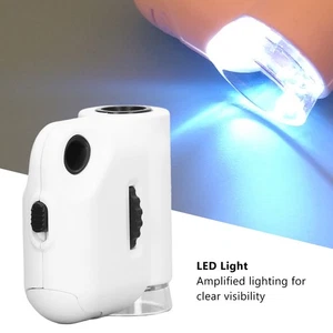 Mini Microscope 55X Magnification Pocket Size HD Acrylic Optical Lens Magnif - Picture 1 of 24