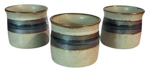 Vintage Otagiri Horizon 3er Set Sake Tee Tassen 4oz MCM Japan Steinzeug 2,5" Orig Labor - Bild 1 von 11