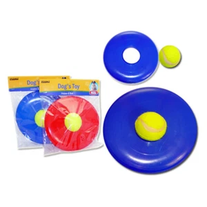 Flying Disc Dog Toy Tennis Ball Style suitable for Outdoor Play at Pet Park C - Picture 1 of 1