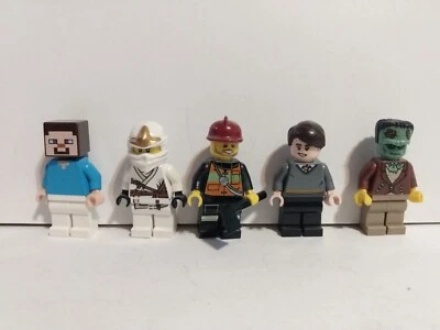 Mixed lot of 5 LEGO Minifigures Ninjago Harry Potter Frankenstein Genuine - Image 1 of 4