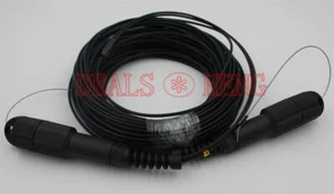 Outdoor LC-LC SM Duplex Armored Field TPU Fiber Patch Cord Waterproof Head 250M - Afbeelding 1 van 1