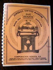 Wurlitzer Model 1050 Sonta Jukebox Manual - Picture 1 of 1