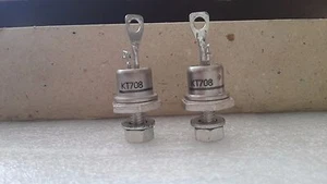 KT708 QTY2 Thyristor KT707 700V + 15A TESLA Igt - 40 mA max Neu aus nos - Bild 1 von 8