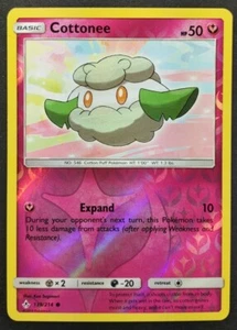 Cottonee - 139/214 SM Unbroken Bonds Pokemon Reverse Holo Foil Rare - Picture 1 of 2