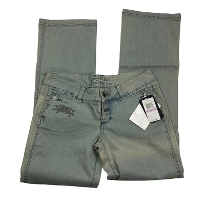 Pantalón de mezclilla OAKLEY tiro bajo corte bota para mujer 6 chapa icono Foto 1 de 4