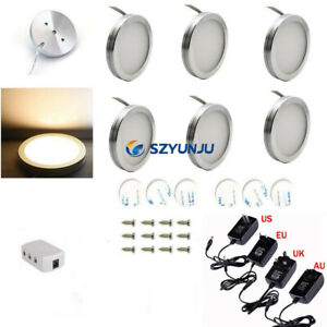 2/4/6/8pcs LED Under Cabinet Light Kitchen Light 12V 2W Bar Lamp and Switch Home