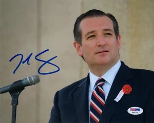 TED CRUZ SIGNED AUTOGRAPHED 8x10 PHOTO 2016 PRESIDENTIAL CANDIDATE PSA/DNA - Picture 1 of 2