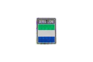 Sierra Leone Aufkleber / Sierra Leone Flagge Sticker / "3 x 4" Sierra Leone Sticker - Bild 1 von 1