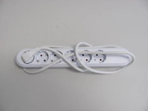 1 Stk. Bachmann Steckdosenleiste Weiß - 6-fach - Art. 381.247K - Kabellänge 1,5m - Bild 1 von 4