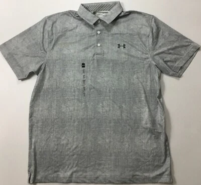 Polo de golf Under Armour Heat Gear 941 gris 1306331 talla S para hombre Foto 1 de 3