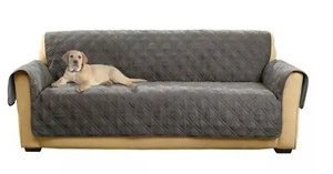 Sure Fit Non-Slip Waterproof Sofa Furniture Cover Gray - Picture 1 of 4
