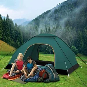 2-3 Person Pop Up Tent Automatic Outdoor Camping Hiking Waterproof Tent Portable - Picture 1 of 12