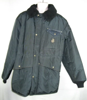 复古 男式 Refrigiwear 夹克/帕卡蓝色连帽户外外套 342 美国。 超大号 — 第 1/4 张图片