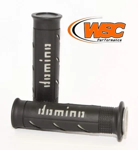 Domino A250 XM2 Dual Density Super Soft Motorcycle Handlebar  Grips Black & Grey - Picture 1 of 1