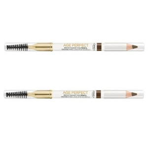 Pack of 2 L'Oreal Paris Age Perfect Magnifying Brow Pencil , Deep Brown 204 - Picture 1 of 6