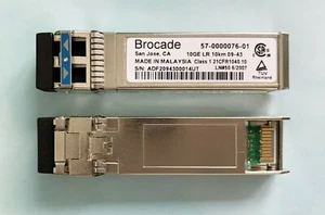 Genuine Brocade 57-0000076-01 10GE 10km 1310nm SFP+ 10G-SFPP-LR 10GBE Tranceiver - Bild 1 von 3