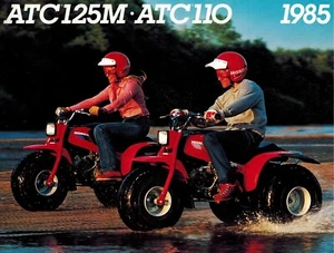 Genuine Honda Original Dealer Factory Sales Brochure ATC125M ATC110 1985 - Picture 1 of 4