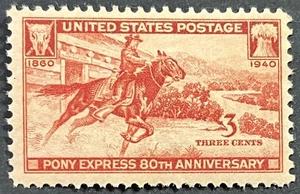 U.S. Scott #894, 80th Anniv Pony Express, Fine-Very Fine, Mint Never Hinged - Picture 1 of 2