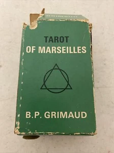 CARTAS DEL TAROT FRANCÉS 78 B.P. Grimaud Antiguo Tarot de Marsella 1930? Francia - Imagen 1 de 15