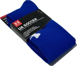 Under Armour Soccer Kids Royal Blue OTC Nylon UA Logo Performance Socks Sz L 1-4 - Picture 1 of 1