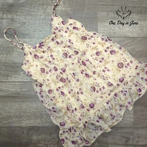 Decree Spaghetti Strap Floral Tank Size S - Picture 1 of 5